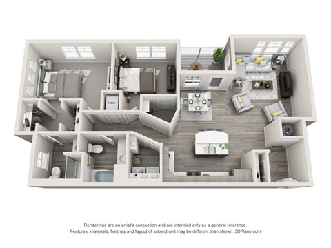 The Lakes at Eagle 2x2 G Floor Plan